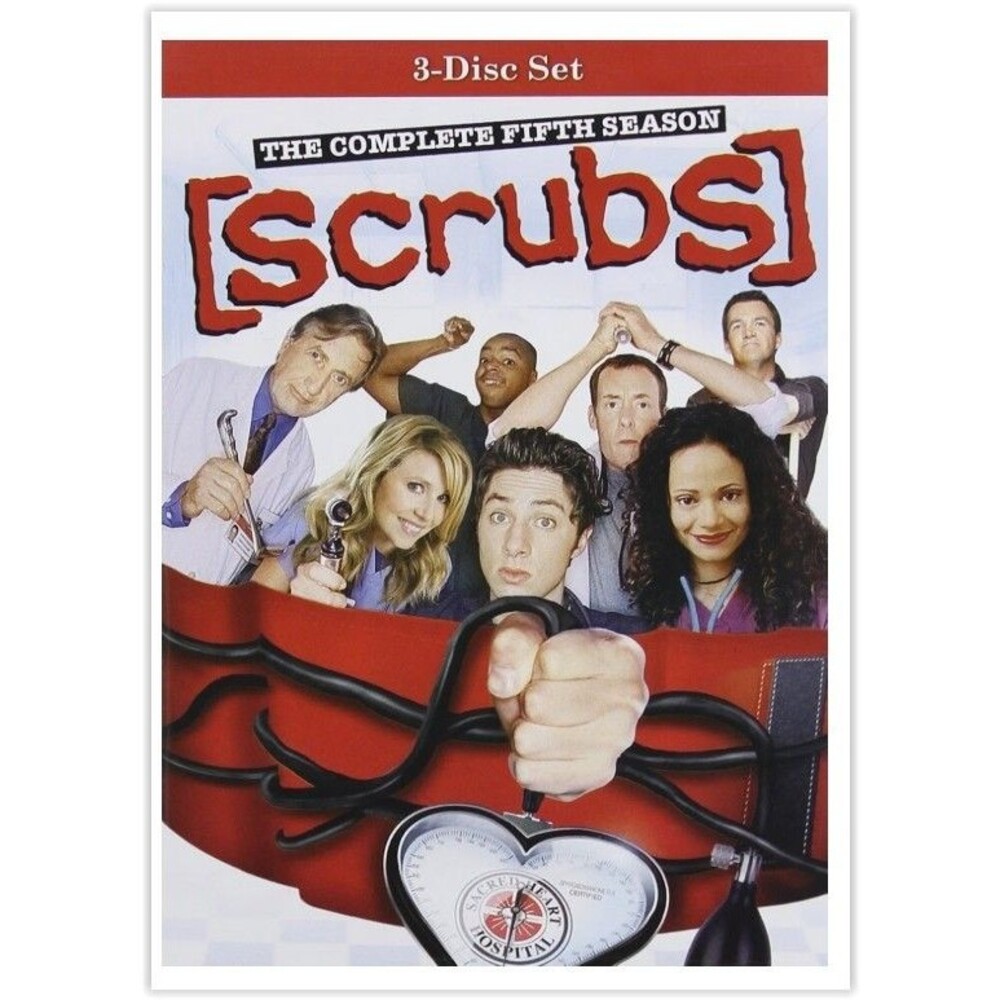 Scrubs: Series 5 (2007) DVD, Zach Braff, Donald Faison Set of 3 CDs New Opened